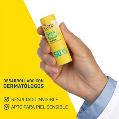 PROTECTOR SOLAR ROSTRO Y LABIOS CERAVE SUNSCREEN STICK SPF50+ 8G - 5