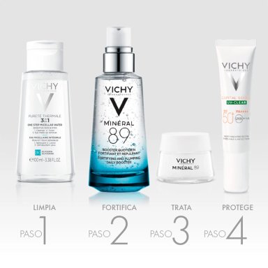 SET TRATAMIENTO VICHY MINERAL 89 BOOSTER 100ML+50ML+15ML+15ML - 3