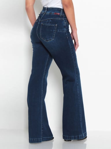 JEANS MUJER WADOS ALGODÓN TIRO ALTO - 4
