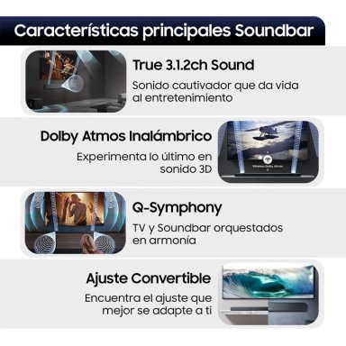 SOUNDBAR BLUETOOTH SAMSUNG HW-QS700F/ZS 3.1.2 - 5