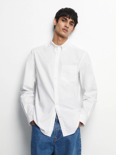 CAMISA MANGA LARGA HOMBRE SFERA ALGODÓN - 1