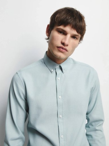 CAMISA MANGA LARGA HOMBRE SFERA ALGODÓN - 3