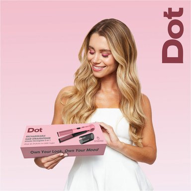 ALISADORA DE PELO DOT DT-011 RECARGABLE 2 EN 1 - 8