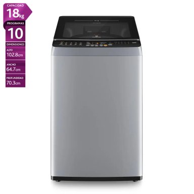 LAVADORA CARGA SUPERIOR MADEMSA MDWMT18S 18KG GRIS - 1