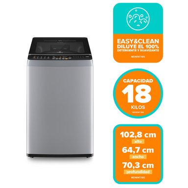LAVADORA CARGA SUPERIOR MADEMSA MDWMT18S 18KG GRIS - 8