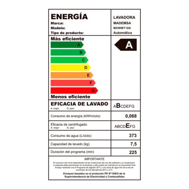 LAVADORA CARGA SUPERIOR MADEMSA MDWMT18S 18KG GRIS - 10