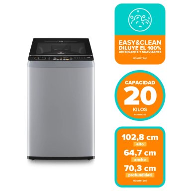 LAVADORA CARGA SUPERIOR MADEMSA MDWMT20S 20KG GRIS - 8