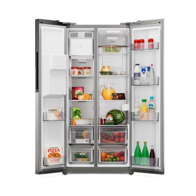 REFRIGERADOR SIDE BY SIDE ELECTROLUX ES4WS 481L NO FROST ACERO - 5