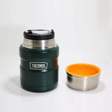 TERMO COMIDA THERMOS KING ACERO INOXIDABLE 470 ML VERDE - 2