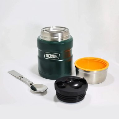 TERMO COMIDA THERMOS KING ACERO INOXIDABLE 470 ML VERDE - 3