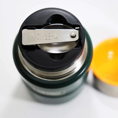 TERMO COMIDA THERMOS KING ACERO INOXIDABLE 470 ML VERDE - 4