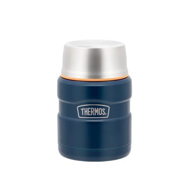 TERMO COMIDA THERMOS KING ACERO INOXIDABLE 470 ML AZUL MARINO - 1