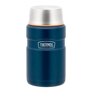 TERMO COMIDA THERMOS KING ACERO INOXIDABLE 710 ML AZUL MARINO - 1