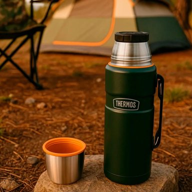 TERMO LÍQUIDO THERMOS KING ACERO INOXIDABLE 1.2 LITROS VERDE - 3