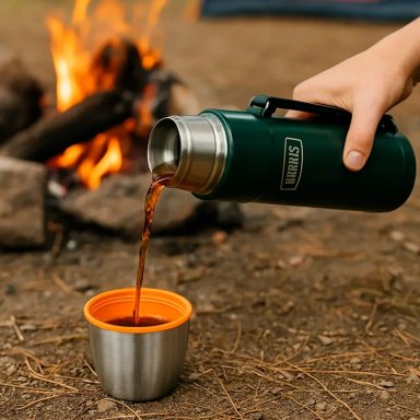 TERMO LÍQUIDO THERMOS KING ACERO INOXIDABLE 1.2 LITROS VERDE - 4