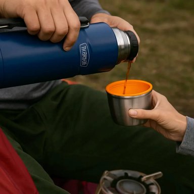 TERMO LÍQUIDO THERMOS KING ACERO INOXIDABLE 1.2 LITROS AZUL MARINO - 3