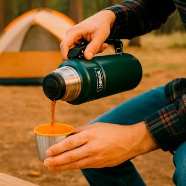 TERMO LÍQUIDO THERMOS KING ACERO INOXIDABLE 2 LITROS VERDE - 4