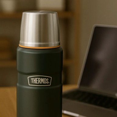 TERMO LÍQUIDO THERMOS KING ACERO INOXIDABLE 470 ML VERDE - 5