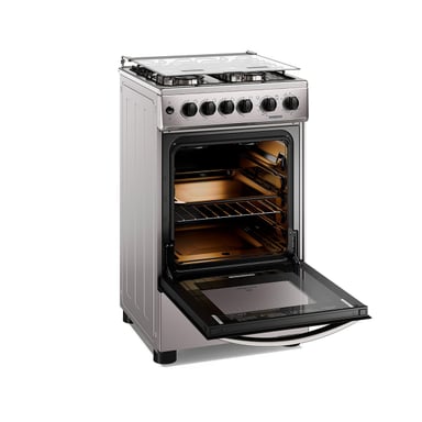 COCINA A GAS MADEMSA FM4FSC 4 PLATOS ACERO - 4