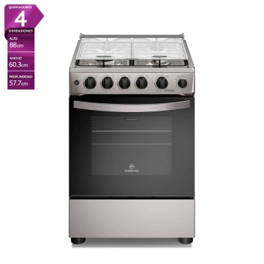 COCINA A GAS MADEMSA FM4PSC 4 PLATOS ACERO - 1