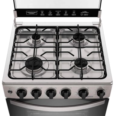 COCINA A GAS MADEMSA FM4PSC 4 PLATOS ACERO - 5