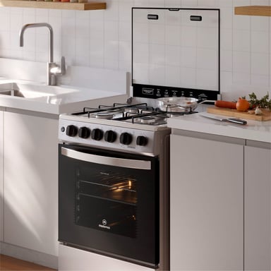 COCINA A GAS MADEMSA FM4TSC 4 PLATOS ACERO - 5