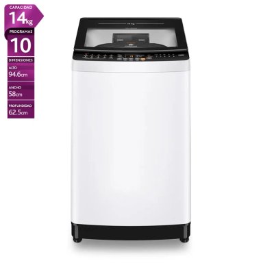 LAVADORA CARGA SUPERIOR MADEMSA MDWMT14W 14KG BLANCO - 1