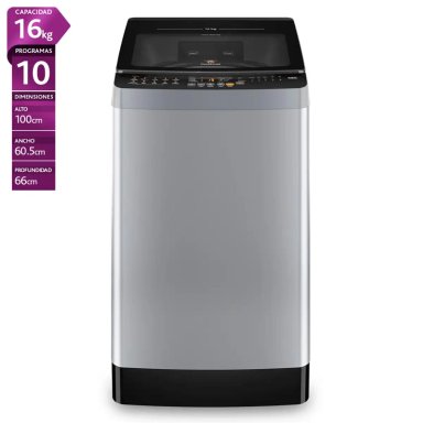 LAVADORA CARGA SUPERIOR MADEMSA MDWMT16S 16KG GRIS - 1