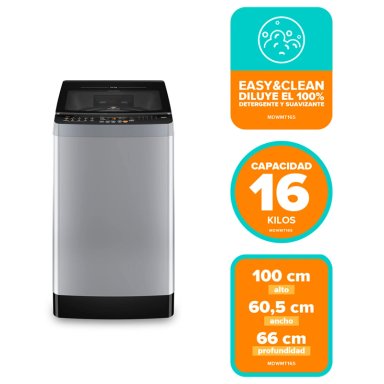 LAVADORA CARGA SUPERIOR MADEMSA MDWMT16S 16KG GRIS - 8