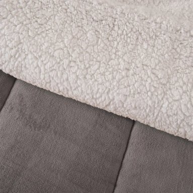 PLUMÓN MASHINI CORAL SHERPA 2 PLAZAS GRIS - 2