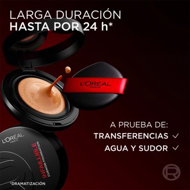 BASE DE MAQUILLAJE L'OREAL PARIS INFAILLIBLE 24H AIR WEAR CUSHION FOUNDATION 120 11GR - 6