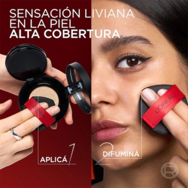 BASE DE MAQUILLAJE L'OREAL PARIS INFAILLIBLE 24H AIR WEAR  CUSHION FOUNDATION 130 11GR - 7