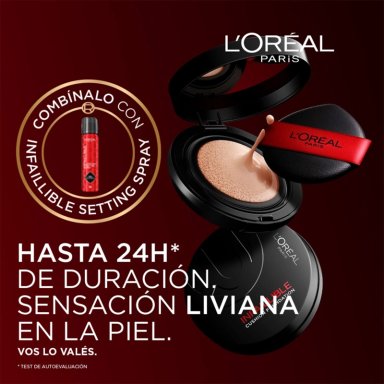BASE DE MAQUILLAJE L'OREAL PARIS INFAILLIBLE 24H AIR WEAR CUSHION FOUNDATION 220 11GR - 9