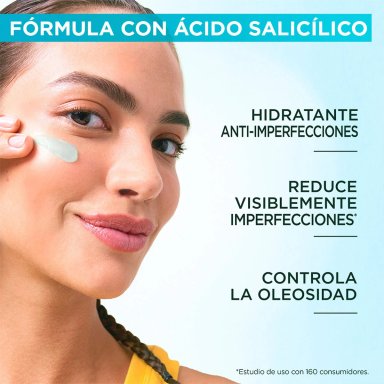 CREMA HIDRATANTE ANTI-IMPERFECCIONES GARNIER ÁCIDO SALICÍLICO Y VITAMINA C 85GR - 3