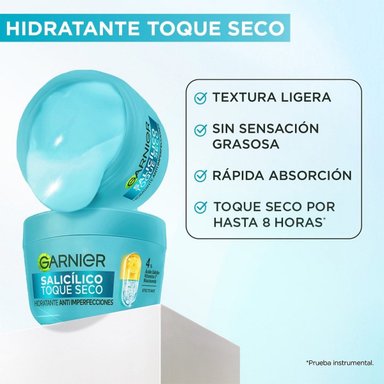 CREMA HIDRATANTE ANTI-IMPERFECCIONES GARNIER ÁCIDO SALICÍLICO Y VITAMINA C 85GR - 4