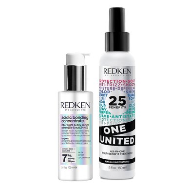 SET SPRAY MULTIBENEFICIOS REDKEN ONE UNITED 150ML+SÉRUM ABC 100ML - 1
