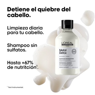 SET ANTI-QUIEBRE L'OREAL PROFESSIONNEL METAL DETOX+ABSOLUT REPAIR 300ML+250ML+30ML - 2