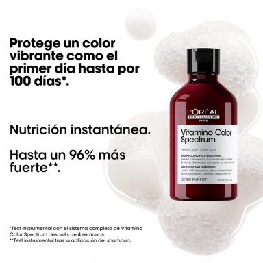 SET CUIDADO COLOR PROFUNDO L'OREAL PROFESSIONNEL VITAMINO COLOR SPECTRUM+ABSOLUT REPAIR 300ML+250ML+30ML - 2