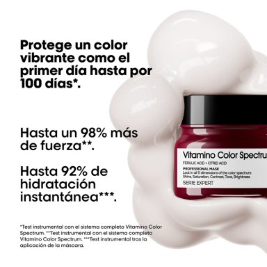 SET CUIDADO COLOR PROFUNDO L'OREAL PROFESSIONNEL VITAMINO COLOR SPECTRUM+ABSOLUT REPAIR 300ML+250ML+30ML - 3