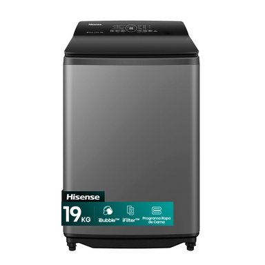 LAVADORA CARGA SUPERIOR HISENSE WT3I1923UT 19KG GRAFITO - 2
