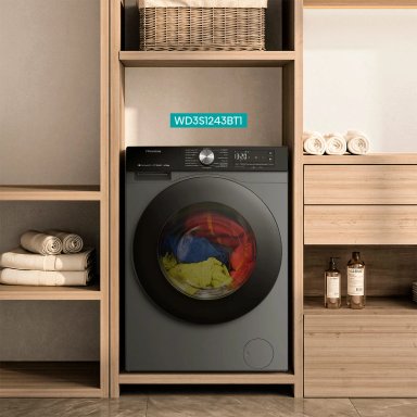 LAVADORA SECADORA HISENSE WD3S1243BT1 12KG 8KG GRAFITO - 12
