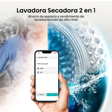 LAVADORA SECADORA HISENSE WD3S1243BT1 12KG 8KG GRAFITO - 8