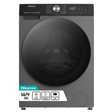 LAVADORA SECADORA HISENSE WD3S1443BT2 14KG 9KG GRAFITO - 2