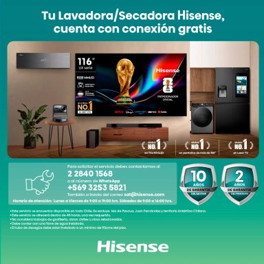LAVADORA SECADORA HISENSE WD3S1443BT2 14KG 9KG GRAFITO - 14