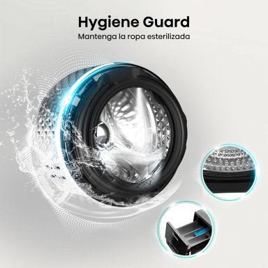 LAVADORA SECADORA HISENSE WD3S1443BT2 14KG 9KG GRAFITO - 6