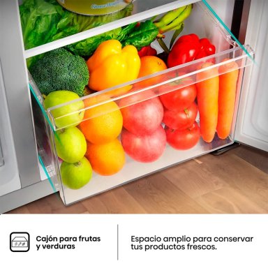 REFRIGERADOR SIDE BY SIDE HISENSE RS3P428NEDA 441L NO FROST PLATA - 13