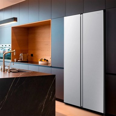 REFRIGERADOR SIDE BY SIDE HISENSE RS3P428NEDA 441L NO FROST PLATA - 5