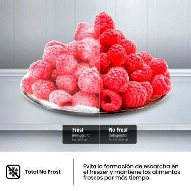 REFRIGERADOR SIDE BY SIDE HISENSE RS3P428NEDA 441L NO FROST PLATA - 7