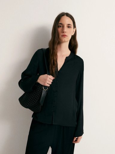 BLUSA MUJER SFERA FUIDA BOTONES - 2