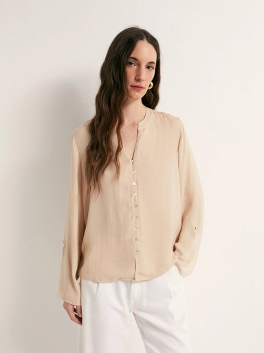 BLUSA MUJER SFERA FUIDA BOTONES - 2